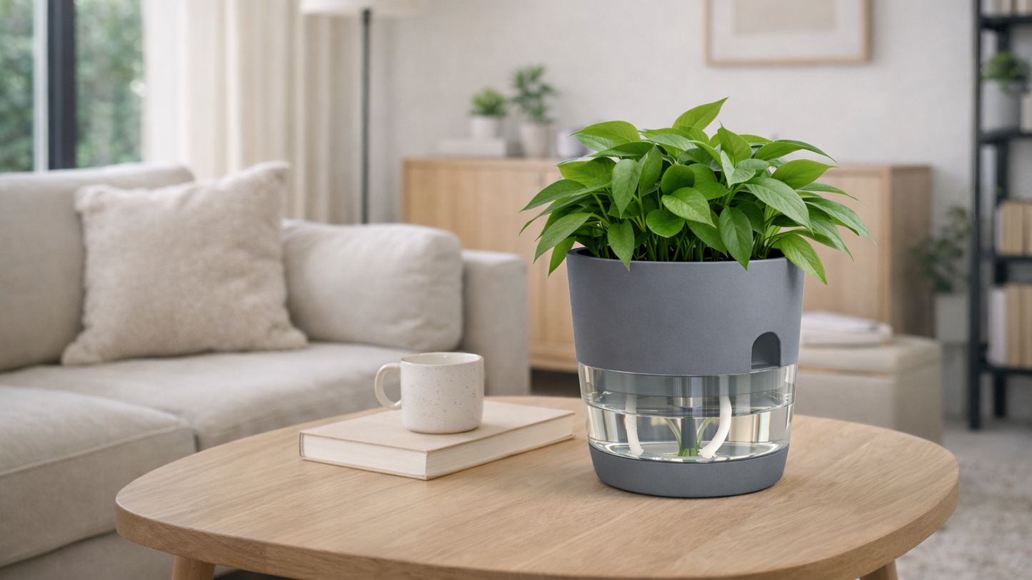 Pot auto-arrosant pour plantes d’intérieur