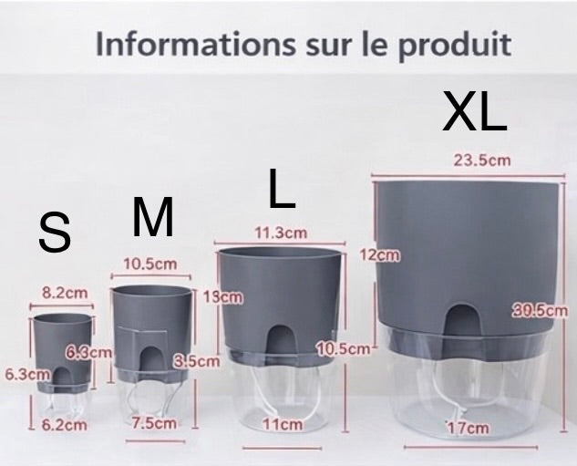 Pot auto-arrosant LIVAYA